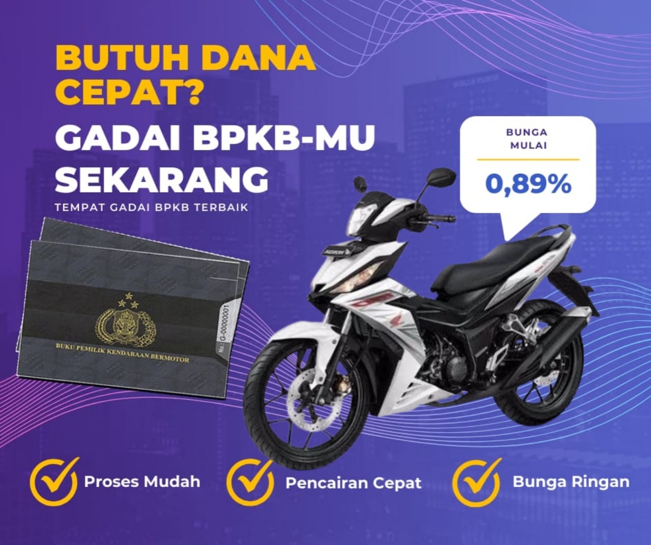 kredit Jaminan Bpkb Motor Honda Supragtr 150 Sporty Dapat Dana Berapa? Seperti Ini Simulasinya